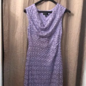 Beautiful lace drape neck Dress Sz 14